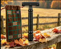Butterfly Twist-to-Open Safety Double-Edge Razor - Matte Black