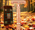 Butterfly Twist-to-Open Safety Double-Edge Razor - Rose Gold