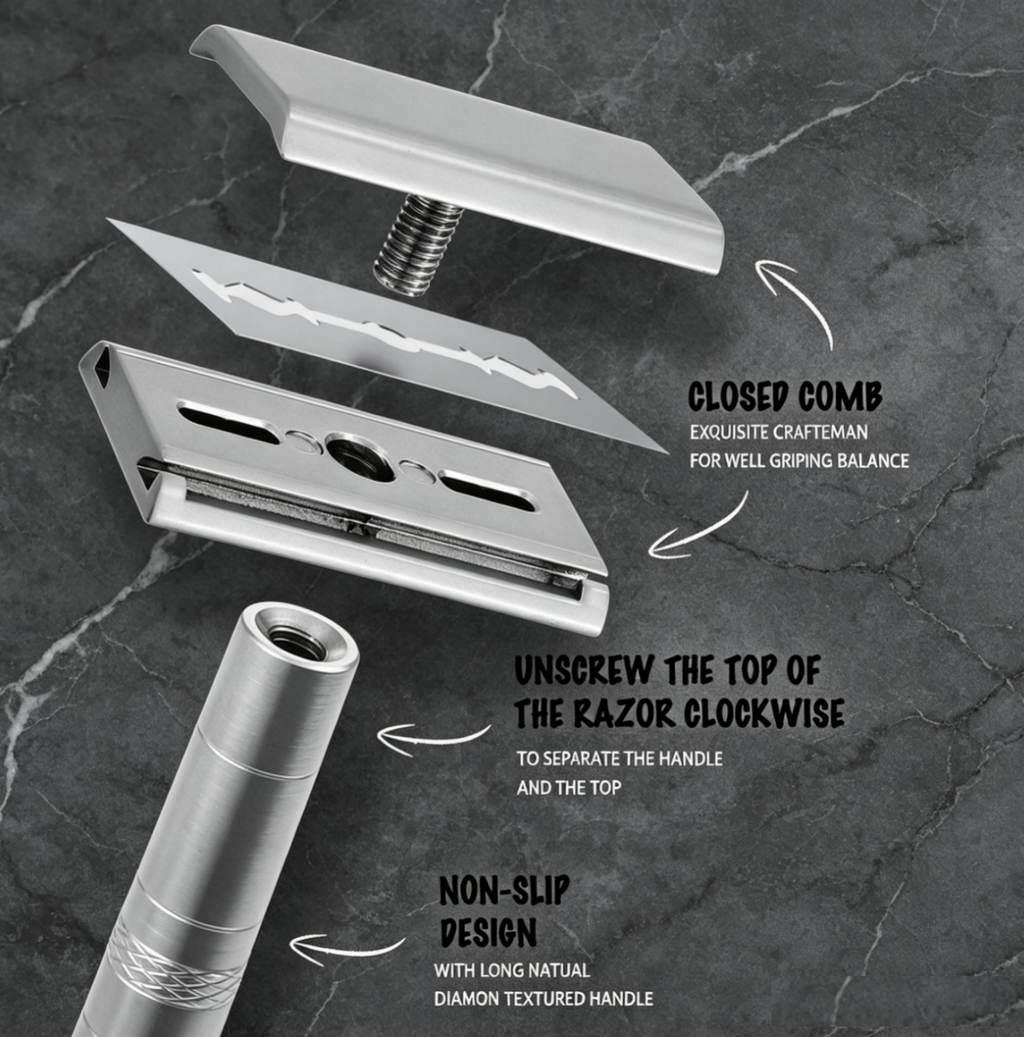 Stainless Steel Handle Safety Razor