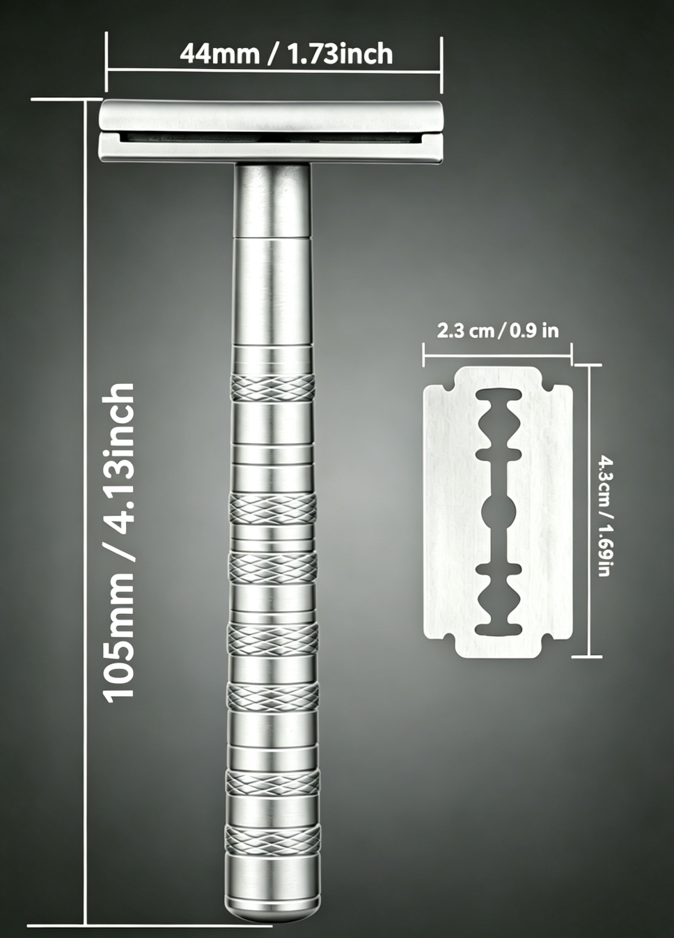 Stainless Steel Handle Safety Razor